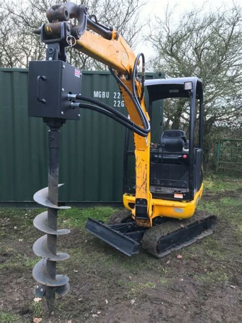 Post Hole Borer Attachment for mini digger 